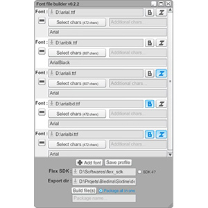 Font file<br />builder