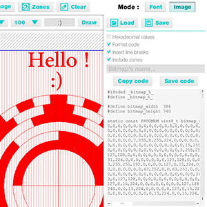 Thermal printer code generator